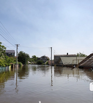 На Херсонщине остаются подтопленными еще 46 поселков и городов