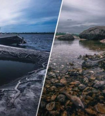 Немов із фільму про апокаліпсис: який вигляд зараз має Каховське водосховище