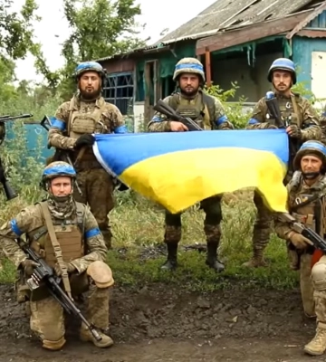 ВСУ освободили от оккупантов Сторожевое на Донетчине: в селе подняли украинский флаг. Фото и видео