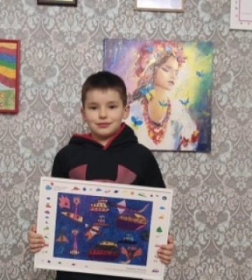 Юного художника зі Львівщини нагородили орденом золотої зірки «Культурна дипломатія»