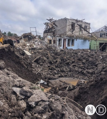 Тридцатиметровая воронка и разрушенные дома: последствия удара по Краматорску