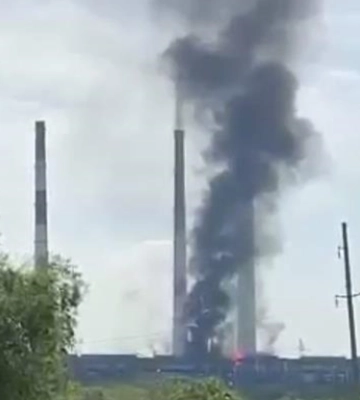 В России возник пожар на Новочеркасской ГРЭС