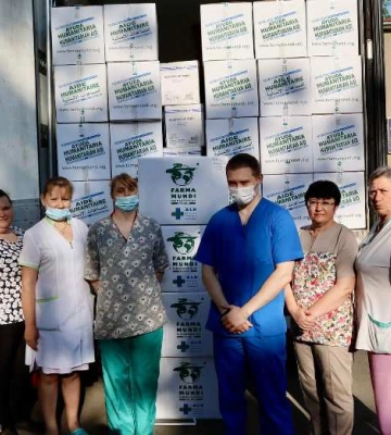 Одеська лікарня отримала нову партію лікарських засобів від іноземних благодійників
