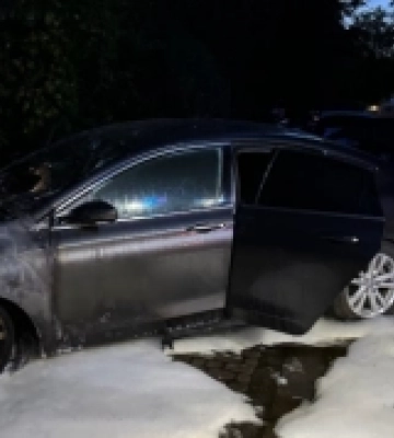 У Рівному згорів легковий автомобіль
