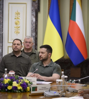 Делегація ПАР відреагувала на ракетний обстріл Києва під час візиту