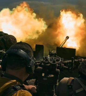 Українські артилеристи знищили дві одиниці російської техніки на Бахмутському напрямку