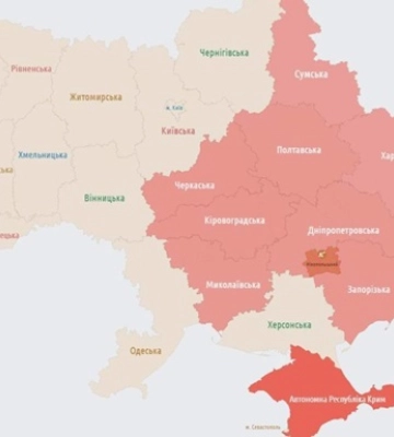У низці регіонів України оголошена повітряна тривога