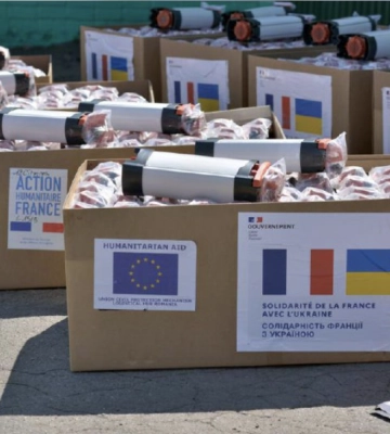 Херсонщина отримала гуманітарну допомогу від посольства Франції