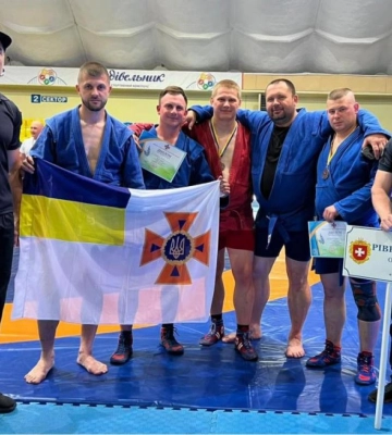 Рятувальники Рівненщини взяли участь у чемпіонаті ДСНС України із боротьби самбо