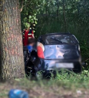 На Київщині Cherry в&#039;їхала у дерево - водійка загинула, четверо дітей травмовані