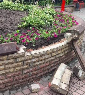 У центрі Рівного вандали розтрощили клумбу (ФОТО)