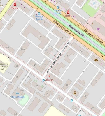 Вулиці Полтави на «OpenStreetMap» позначили новими назвами
