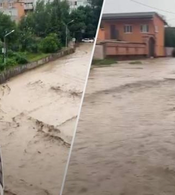 Сильный ливень обрушился на российский Кавказ: Южная Осетия ушла под воду