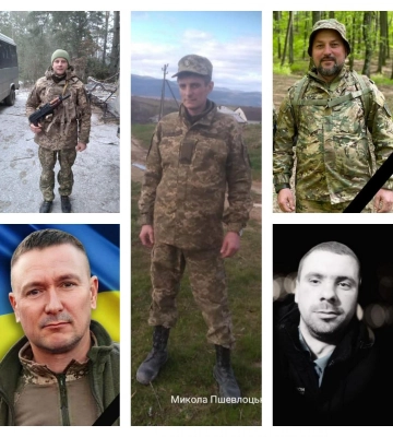 Рівненщина попрощалася з п&#039;ятьма Героями, які загинули за Україну
