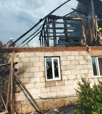 На Березнівщині горів приватний житловий будинок