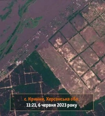 Каховська гребля вже була пошкоджена за кілька днів до російського теракту — знімки з супутника