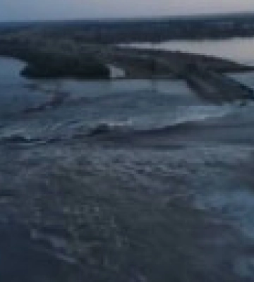 В Укргидроэнерго сообщили, когда ожидается пик разлива воды из Каховского водохранилища