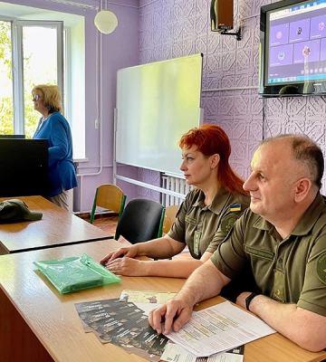 Військові лікарі Нацгвардії провели лекцію для студентів медичних коледжів