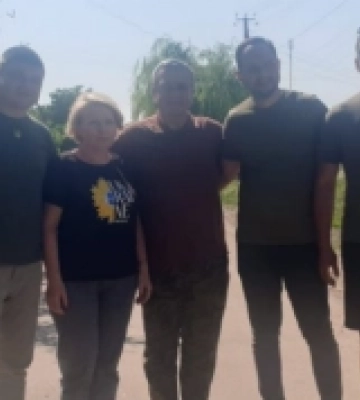 Очільники Рівненської області привезли на Бериславщину будівельні матеріали