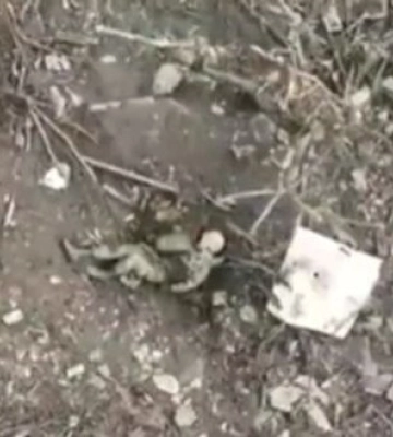 На Донеччині оператори дрона успішно ліквідували окупанта. ВIДЕО 18+