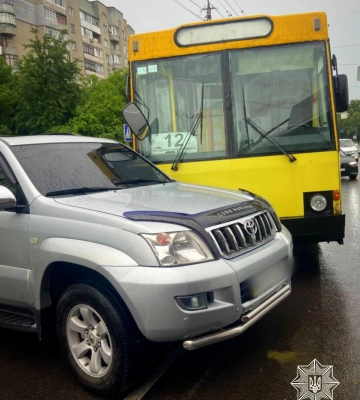 Деталі ДТП за участю тролейбуса у Луцьку