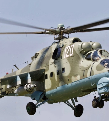 На Запорізькому напрямку українські військові збили російський вертоліт Мі-24