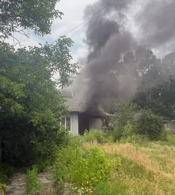 В АНД районе Днепра горел дом