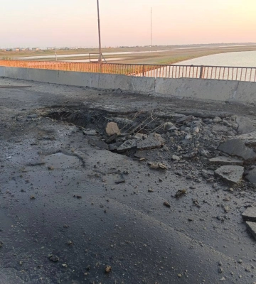 ЗСУ вдарили по Чонгарському мосту на кордоні з Кримом