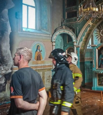 На Тернопільщині горіла церква, що є пам’яткою архітектури