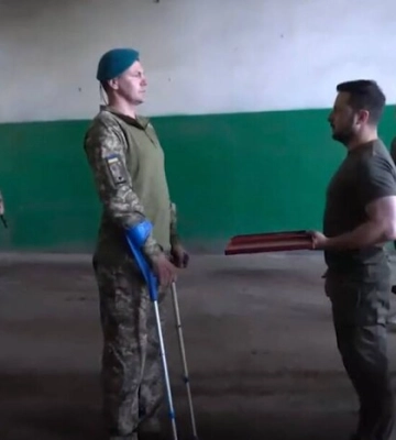 Зеленський відвідав передові позиції ЗСУ на Бердянському напрямку