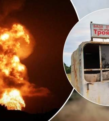Было слышно за 50 км: в селе Азовское на базе оккупантов произошла &quot;бавовна&quot;
