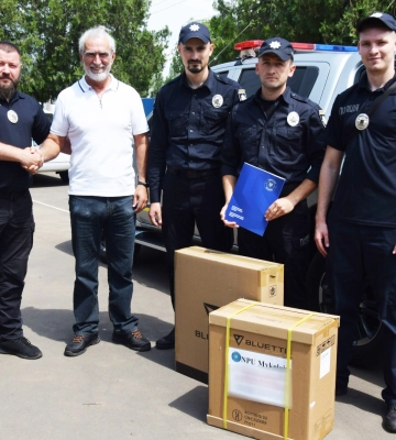 Миколаївські поліцейські отримали допоміжне обладнання від Консультативної місії ЄС