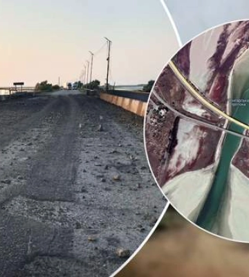 Влучний удар по Чонгарському мосту: показуємо на карті, де він розташований