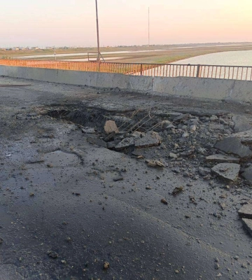ЗСУ вдарили по Чонгарському мосту на кордоні з Кримом