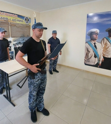 Військовослужбовці морської охорони присягнули на вірність українському народові