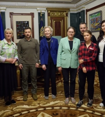 Экоактивистка Грета Тунберг приехала в Киев и встретилась с Зеленским: фото и видео