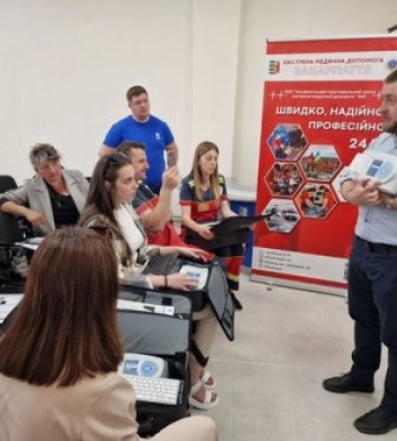 Протягом двох днів навчались та вдосконалювали свої навички з телеметрії медики закарпатської «екстренки»