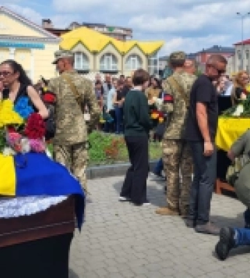 Ковель велелюдно попрощався з захисниками Олександром Філоном і Русланом Ілюшиком