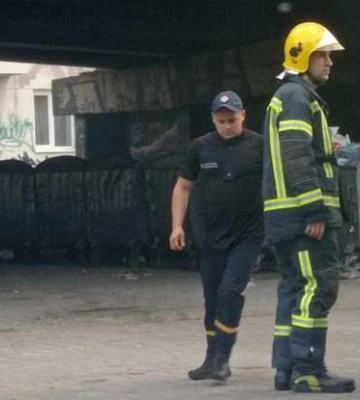 У Луцьку безхатько ногою намагався загасити пожежу