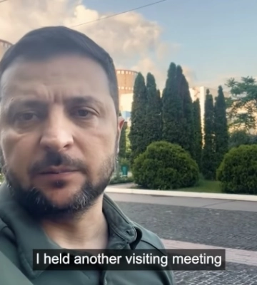 Зеленський прибув на рівненську атомку ВІДЕО