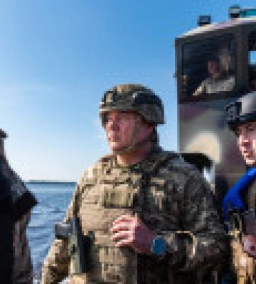 Морские пехотинцы на Киевском море учились отбивать вражеские диверсионные группы