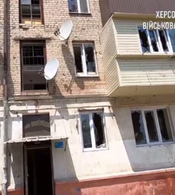 Росіяни обстріляли Херсон, є поранений