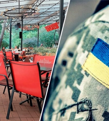 На Полтавщині військового, який був у формі, не пускали до закладу випити кави