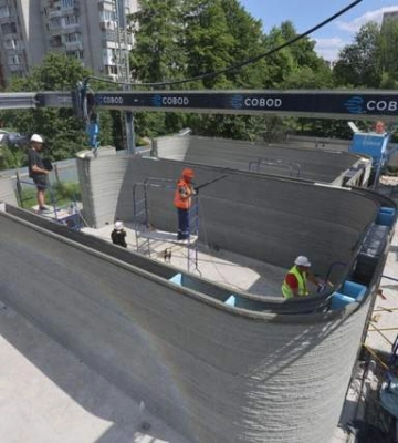 Во Львове строят первую школу с помощью 3D-печати: невероятные фото и видео