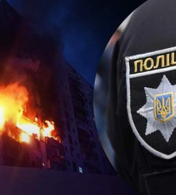 Взрыв в многоэтажке Киева: патрульные показали первые минуты трагедии