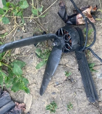 Прикордонники збили російський дрон на Харківщині (ФОТО)