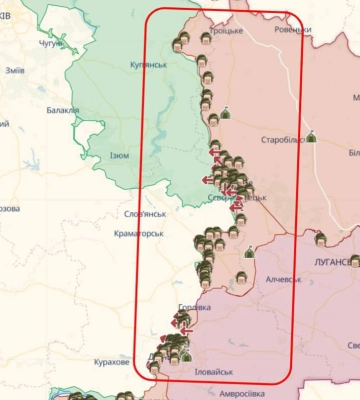 В ВСУ назвали численность российской группировки вокруг Лимана, Купянска и Бахмута