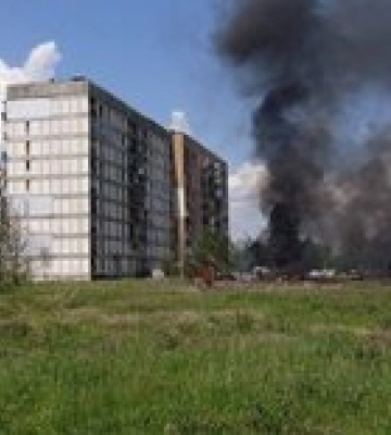 Харьковская область. РФ обстреляла город Первомайский: 12 пострадавших, среди них дети - ф
