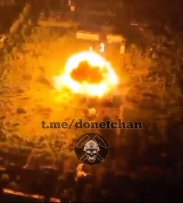 ЗСУ знищили ворожий склад в Макіївці (відео)