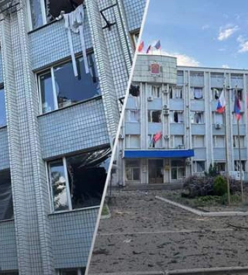 В Волновахе обстреляно здание «администрации ДНР»